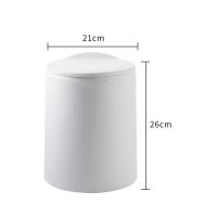 ราคา พร้อมส่ง ถังขยะมีฝาปิด ถังขยะอัตโนมัติ ในตัวสองชั้น 8L 12L ถังขยะตั้งโต๊ะ สีขา สีชมพู ถังขยะตั้งโต๊ะ (19433441007)