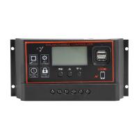 ราคา 10 20 30 40 50A Solar Charger Controller 12V 24V PWM LCD Display Dual USB Port Solar Panel Battery Regulator with Circuit Protection Over Load Protection (19689627998)