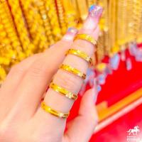 ราคา แหวนทองหนึ่งกรัม ลายเกลียวรุ้งโปร่งรอบวงขนแมวโปร่งรอบวงจิกเพชรเกลี้ยงโปร่งรอบวงจีน 96 5 น้ำหนัก 1 กรัม ขายได้ (19767194939)