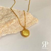 ราคา URPALSสร้อยพร้อมจี้ 12 ราศี ทรงกลม สร้อยสแตนเลสชุบทองแท้ 18K ทนน้ำ ทนเหงือ ไม่ลอก ไม่ดำแน่นอน (19473550331)