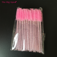 ราคา The Big Ups 50pcs ทิ้งคริสตัลขนตาแปรงมาสคาร่า wands applicator grafting eyelash (19725653069)