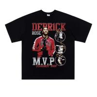 ราคา เสื้อยืดพิมพ์ลาย เสื้อยืดโอเวอร์ไซส์ Yootaaa เสื้อยืดแขนสั้น ผ้าฝ้าย ทรงหลวม พิมพ์ลาย NBA Derrick Rose MVP สไตล์ฮิปฮอ (20470213883)