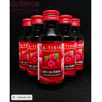 ราคา A Tisin เอทิสซิน น้ำหวานเข้มข้นกลิ่นราสเบอร์รี่ 60ml 5 ขวด (14630378479)