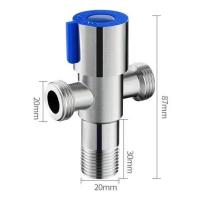 ราคา วาล์วน้ำ วาล์วฝักบัว วาล์วสแตนเลส 304 วาล์วก๊อกน้ำ วาล์วทองเหลือ วาล์วน้ำสแตนเลสแท้ มี2แบบ 2ทางและ3ทาง (19955081651)