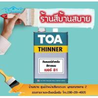 ราคา TOA ทินเนอร์ เบอร์ 81 ทินเนอร์สำหรับผสมสีทาถนน ขนาด 3 78 ลิตร ผสมกับกลุ่มสีทาถนน สีจราจร ส่วนในการพ่น ทา กลิ้ง ใช้ผสมกับสีทาถนน ทีโอเอ (900624494)