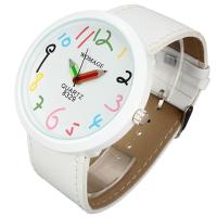 ราคา นาฬิกาข้อมือควอตซ์ดินสอสีขาวตัวชี้กรอบใหญ่ของผู้หญิงสายหนังเทียมเนื้อนุ่มคลื่นความโน้มถ่วง (17357434773)