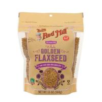 ราคา Bobs Red Mill Organic Whole Golden Flaxseed USA Product บ็อบส์ เรด มิลล์ ออร์แกนิค โฮลโกลเดน เมล็ดแฟลกซ์สีทอง นำเข้าจากอเมริกา 368g (20063922618)