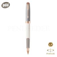 ราคา PARKER ปากกาป๊ากเกอร์ หมึกซึม ซอนเน็ต เอ็กซ์ เพิล เกรย์ ขาวเทา PARKER Sonnet Executive Pearl Grey Fountain Pen Medium Nib (1170946748)