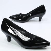 ราคา รองเท้า 2176 1A1B รองเท้าคัชชูนักศึกษา รองเท้าส้นสูง รองเท้าคัชชูสีดำ 2 2 นิ้ว FAIRY หนัง PU (19714901140)
