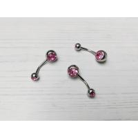 ราคา จิวสะดือสแตนเลสแท้ จิวหูสแตนเลสแท้ II Navel 2 CZ II Korean earring navel CZ Stainless Steel ascessories (10694117587)