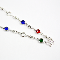 ราคา สร้อยคอเงิน ประดับนพเก้า สร้อยประดับ สร้อยแฟร์ชั่น (2787982809)