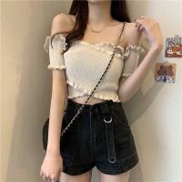 ราคา Kimi พร้อมส่ง เสื้อปาดไหล่ เสื้อเปิดไหล่ สม็อกไขว้หน้า งานสวยผ้า ใส่นุ่มสบายไม่คัน เสื้อไหมพรมปาดไหล่ (19246184274)