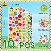 ราคา mtoto 10 แพ็ค สติ๊กเกอร์ 3D สติ๊กเกอร์นูน คละลาย สติกเกอร์ตัวนูน ลายการ์ตูน (3731062346)