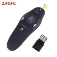 ราคา Wireless Presenter USB Remote Control Presentation Mouse Laser Pointer Black (9441669878)