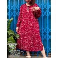 ราคา แม็กซี่เดรสผ่าข้างแขนยาว สาวอวบอ้วน ชุดเดรสสาวอวบ ชุดเดรสคนอ้วน เดรสยาว ตรงปก จากกรุงเทพ (21123416097)