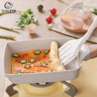 ราคา LEBI กระทะเทฟล่อน กระทะไข่ม้วน กระทะทำไข่ม้วนทรงเหลี่ยม สไตล์ญี่ปุ่น น้ำหนักเบา ไม่ติดกระทะ ใช้ได้ทั้งเตาไฟฟ้าและแก๊ซ กระทะ ไข่ม้วน กระทะสี่เหลี่ยม กระทะไข่เจียว กระทะไม่ติด กระทะเคลือบหินอ่อน อเนกประ