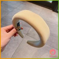 ราคา AllWell ที่คาดผม งานวินเทจเสริมโฟมอ้วน งานน่ารัก สีสันสดใส ที่คาดผมฟองน้ำ Candy color headband (16929495720)