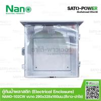 ราคา Nano ตู้กันพลาสติก นาโน รุ่น NANO 102CW ขนาด 290x328x160 มม ฝาหน้าใส Electrical Enclosure ตู้พลาสติก ตู้กันน้ (20605512576)