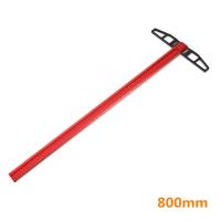 ราคา Enjoywood 800mm 1000mm Precision Woodworking Scriber T Square Marking T Ruler Aluminum Alloy Hole Positioning Marking Gauge (19368631827)