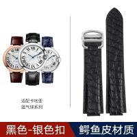 ราคา Suitable for Cartier blue balloon crocodile leather men and women WSBB0025 leather watch with convex mouth accessories 38mm42mm (19982887523)