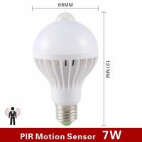ราคา E27หลอดไฟเซ็นเซอร์ตรวจจับการเคลื่อนไหว PIR 5W 7W 9W PIR 110V 220V อัตโนมัติอัจฉริยะ LED PIR แสงร่างกายอินฟราเรดโคมไฟเซ็นเซอร์ตรวจจับการเคลื่อนไหว AC 85 265V (21170272884)