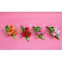 ราคา หวีสับดอกไม้ ดอกลิลลี่ เครื่องประดับ งานดินปั้น (3374126302)