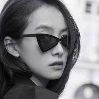 ราคา พร้อมส่ง แว่นตากันแดดแฟชั่นทรงสามเหลี่ยม แว่นวินเทจ (3865766884)