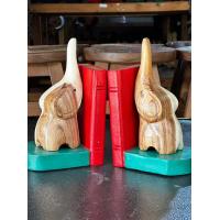 ราคา ที่คั่นหนังสือไม้ ฉากกั้นหนังสือ ที่คั่นหนังสือไม้ ช้างที่คั่นหนังสือไม้ ที่คั่นหนังสือ ขนาดสูง 6 นิ้ว X กว้าง 4 นิ้ว สีแดงเขียว คู่ละ (20128559704)