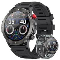 ราคา Lige Smart Watch ผู้ชายบลูทูธ S mart W atch ผู้ชาย IP68กันน้ำ360หน้าจอ HD 15วันสแตนด์บายสำหรับ Android iOS ผู้ชายนาฬิกา (20148348923)