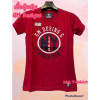 ราคา เสื้อยืดผู้หญิง งานป้าย GM ลายใหม่ เสื้อGm Designs สินค้าลิขสิทธิ์แท้ 100 ปักภาษาอังกฤษ เสื้อยืดสีพื้นผู้หญิง มีเก็บเงินปลาย (15820934148)