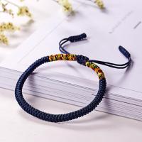 ราคา สายหลากสีเชือกสร้อยข้อมือถักด้วยมือสำหรับผู้หญิงสร้อยข้อมือเชือกฝ้ายนำโชคสร้อยข้อมือปรับได้ (13413127944)