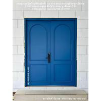 ราคา ประตูไม้ ไม้ตะแบก ไม้สัก ลูกฟักโค้ง บน และลูกฟัก 1 ลูก ล่าง เสริมคิ้วรอบลูกฟัก ไม่ผ่านการทำสี (20769224286)