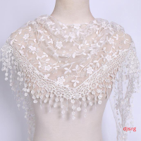 ราคา djsrg ผ้าคลุมไหล่แฟชั่นสำหรับผู้หญิง1ชิ้นผ้าคลุมไหล่ลูกไม้ลายดอกไม้ (19986718166)