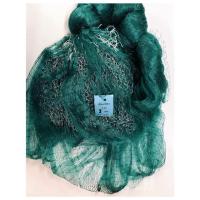 ราคา แหเอ็นเกลียว PE สีเขียว 1 5 12 เซ็น ความยาว 6 12 ศอก แหเอ็นนิ่ม แหหว่านปลา ขึ้นเพลาพร้อมใช้งาน (10943099286)