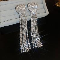 ราคา ต่างหูระย้า ผญ ต่างหู ยาว เพชร (21147113396)