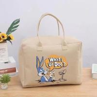 ราคา กระเป๋าโรงเรียนสำหรับนักเรียนแบบใหม่กระเป๋าใส่เสื้อผ้าลายเป็ดน้อยสีเหลืองกระเป๋าผ้าสักหลาดกระเป๋าเก็บของกระเป๋าใส่รถเข็นกระเป๋าสัมภาระไซส์ใหญ่ (20909603610)