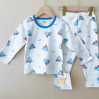 ราคา ชุดนอนเด็กผู้ชาย ชุดนอนเด็กผู้หญิง ลายการ์ตูน แขนยาวขายาว ผ้าคอตตอนผสมสเปนเด็กซ์ ผ้านิ่มเด้ง ใส่สบาย ไซส์ 90 160 (19295606025)