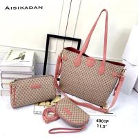 ราคา กระเป๋าทรงช้อปปิ้ง กระเป๋าช้อปปิ้ง ยกชุด กระเป๋าเซ็ต 3 ใบ ของแท้ Aisikadan (14572457710)