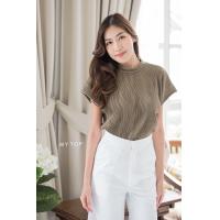ราคา Iyawashop เสื้อพลีทคอปีน ทรงแขนล้ำ งานตัวใหญ่ ใส่ได้ทั้งสาวไซส์เล็กไซส์ใหญ่ค่ะ (19203645950)