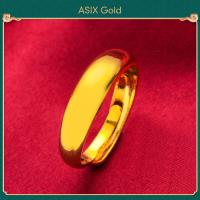 ราคา ASIX GOLD แหวนทองแท้ ทอง 24K 999 ไม่ดำ ไม่ลอก แหวนคู่ แหวนผู้ชาย แหวนผู้หญิง แหวนดาว วงแหวนดาวตก แหวนเงา หลากหลายสไตล์ (12299393255)