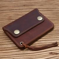 ราคา 100 Genuine Leather Wallet For Men Male Brand Vintage Handmade Short Small Mens Purse Card Holder With Zipper Coin Pocket Bag (20791631173)