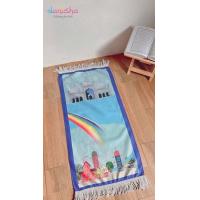 ราคา ผ้าปูละหมาดเด็ก พรมปูละหมาดสำหรับเด็กมุสลิม ขนาด ยาว 96 เซนติเมตร กว้าง 50 เซนติเมตร (17643237018)