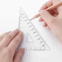 ราคา MUJI มูจิ ไม้บรรทัดสามเหลี่ยมอะคริลิก 30 องศา 60 องศา (18922769612)
