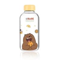 ราคา MINISO ขวดแก้วทรงสูง ปากแคบพร้อมฝาปิด We Bare Bears Collection 5 0 600mL (21306860567)