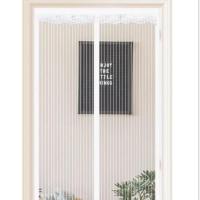 ราคา ม่านตาข่ายกันยุง ม่านประตูผ้าโปร่งนุ่มแม่เหล็กพร้อมแม่เหล็กป้องกันแมลงบินสำหรับใช้ในครัวเรือน ม่านกันยุงในฤดูร้อน เหมาะสำหรับการป้องกันแมลงและการปกป้องเด็ก สัตว์เลี้ยง (20307671204)