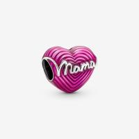 ราคา Hot sell 925 sterling silver Radiating Love Mama Heart Charm fit Snake chain women fashion DIY jewelry Mothers day gift for Mom (13973152831)
