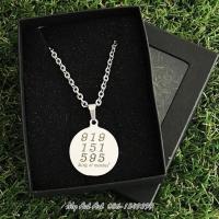 ราคา สร้อยคอ เลขมงคล เลขรหัสพลิกชีวิต ยันต์ตัวเลข 919 151 595 เป็นเลข 9 รหัสแห่งบุญกุศล สแตนเลส 1เส้น (14947678228)