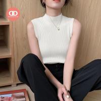 ราคา รุ่นใหม่ล่าสุด 2047 เสื้อไหมพรมเเขนกุดผ้าร่องเล็ก คอเต่าสไตล์เกาหลี (19194692680)