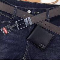 ราคา LEVIS Belt and Wallet Gift Set เซทสุดคุ้มทั้งกระเป๋าสตางค์พับสองตอน เข็มขัดวัสดุหนังคุณภาพดี งานแบรนด์แท้100 (464068921)