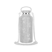 ราคา 350 500 750Ml Reusable Diamond Thermos Bottles Portable Glitter Rhinestone Water Bottle Stainless Steel Thermal Flask As Gift (20210234086)